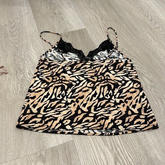 Fleur Du Mal Lace Trimmed Tiger Print Camisole - Picture 6 of 8